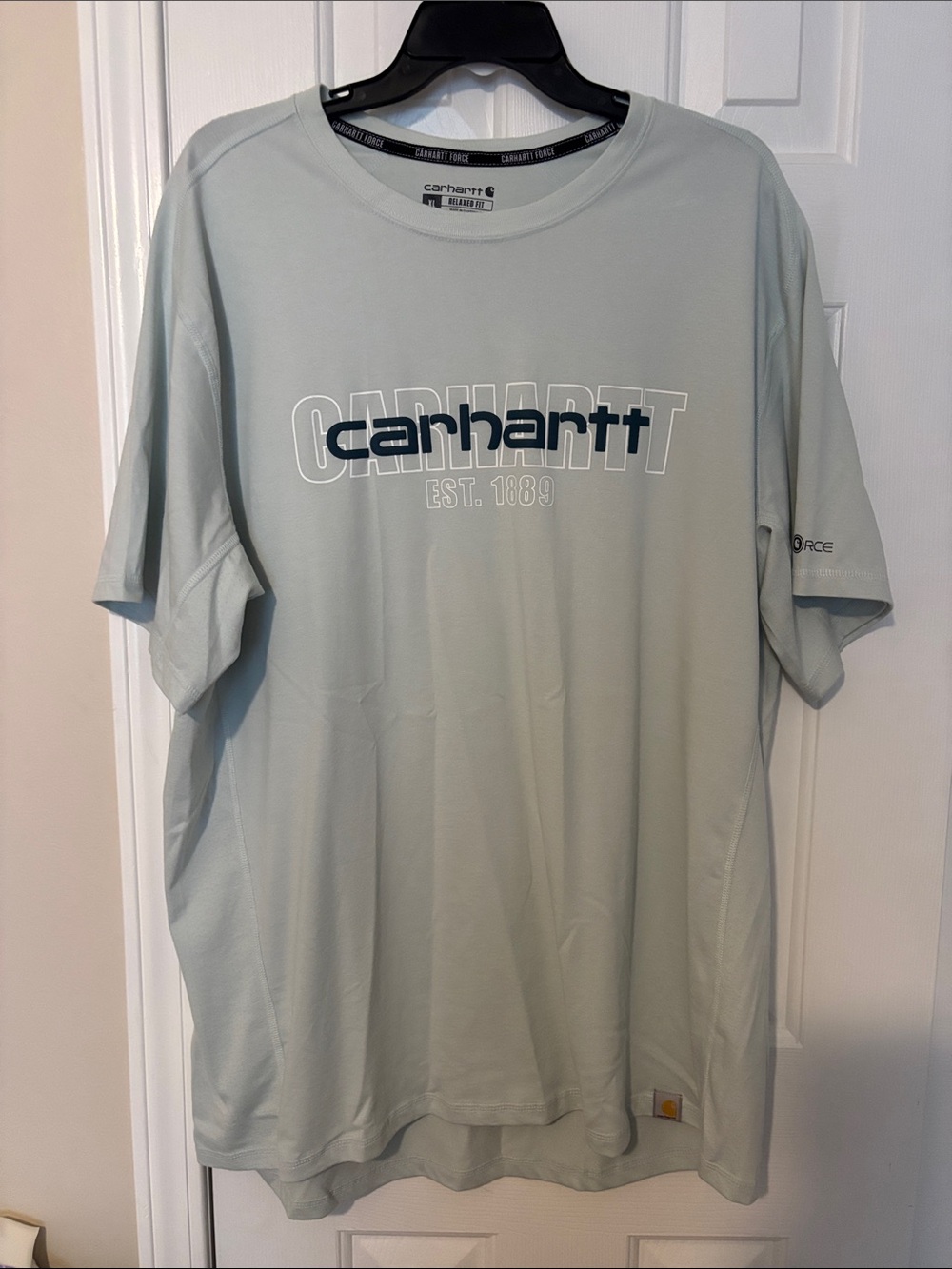 Carhartt Sage Green Short-Sleeve Logo Tee